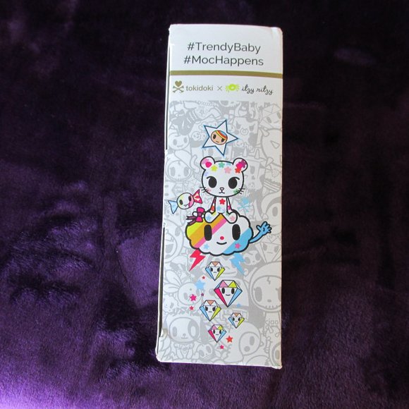 Tokidoki Itzy Ritzy Salaryman Blue Leather Baby Moccasins Size 6-12 Months - Picture 7 of 10